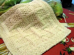Beginner Knitted Dishcloth
