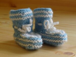 Knitted Baby Booties