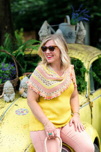 Crochet Ruffled Scarf